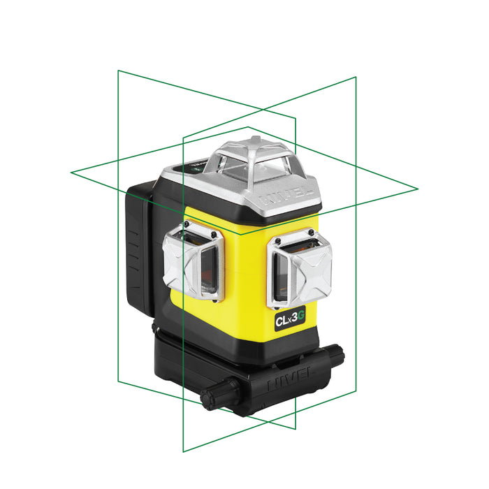 NIVEL System Laser płaszczyznowy krzyżowy CLx3 - pozioma wiązka u góry lasera