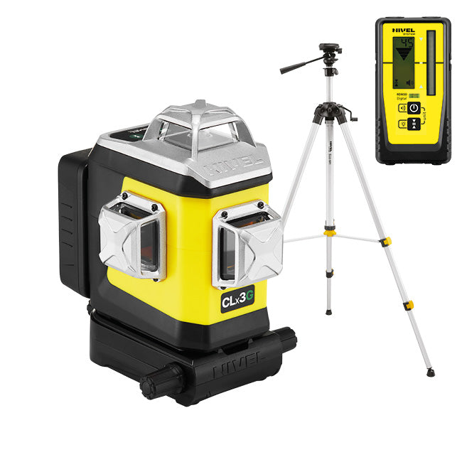 NIVEL System Laser płaszczyznowy krzyżowy CLx3 - pozioma wiązka u góry lasera