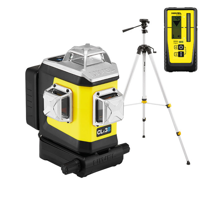 NIVEL System Laser płaszczyznowy krzyżowy CLx3 - pozioma wiązka u góry lasera