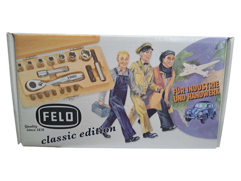FELO Zestaw 18 narzędzi w drewnianym pudełku Felo XS Classic 1/4" FL05771866