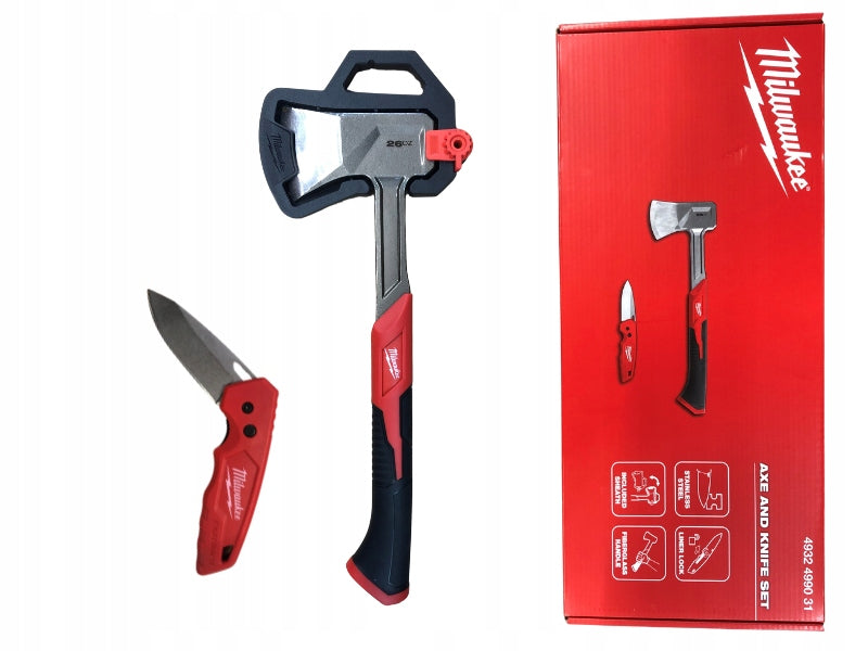Milwaukee Zestaw siekiera + nóż 4932 4990 31