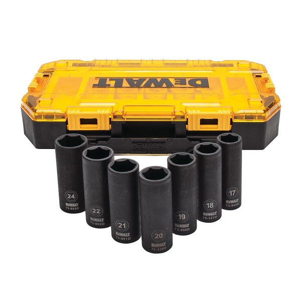 Klucz udarowy DeWALT DCF900P2T-QW 1355Nm, 2x5,0Ah + zestaw nasadek długich 7szt.