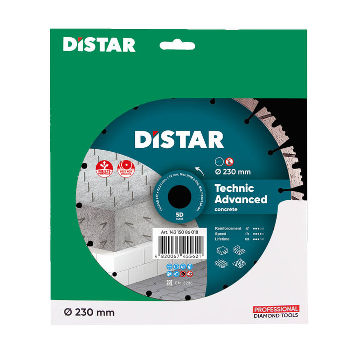 DISTAR Tarcza diamentowa do betonu TECHNIC ADVANCED 230x2,6x22,23 14315086018