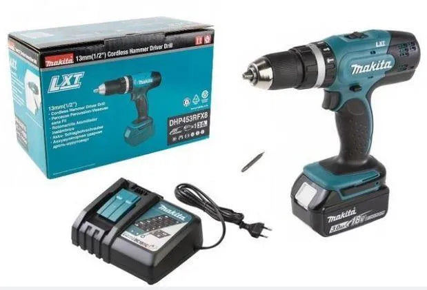 MAKITA DHP453RFX8 Akumulatorowa wiertarko-wkrętarka udarowa LXT® 1x3,0Ah