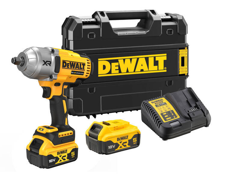 Klucz udarowy DeWALT DCF900P2T-QW 1355Nm, 2x5,0Ah + zestaw nasadek długich 7szt.