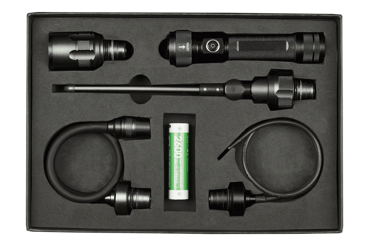 Ms.leana Lena Lighting Latarka Multi Light LED z wymiennymi końcówkami