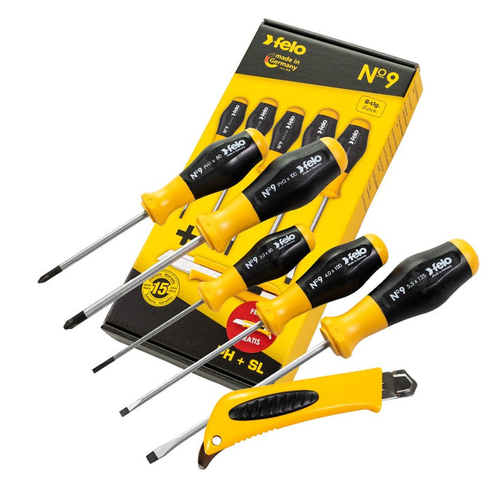 FELO Zestaw 5 wkrętaków + nożyk OLFA FL90095258