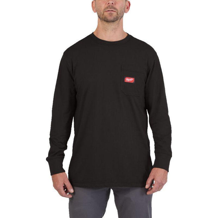 Milwaukee WTSSBL WTLSBL Koszulka T-shirt Longsleeve z kieszonką z krótkim lub długim rękawem