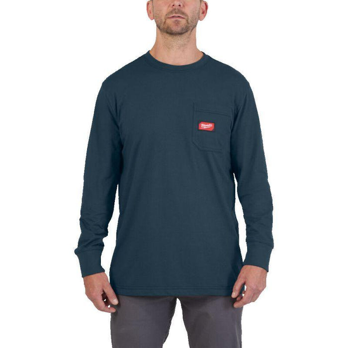 Milwaukee WTSSBL WTLSBL Koszulka T-shirt Longsleeve z kieszonką z krótkim lub długim rękawem