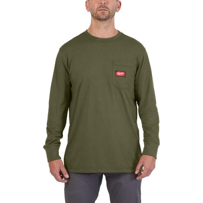 Milwaukee WTSSBL WTLSBL Koszulka T-shirt Longsleeve z kieszonką z krótkim lub długim rękawem